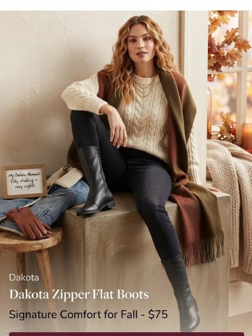 Dakota material faux